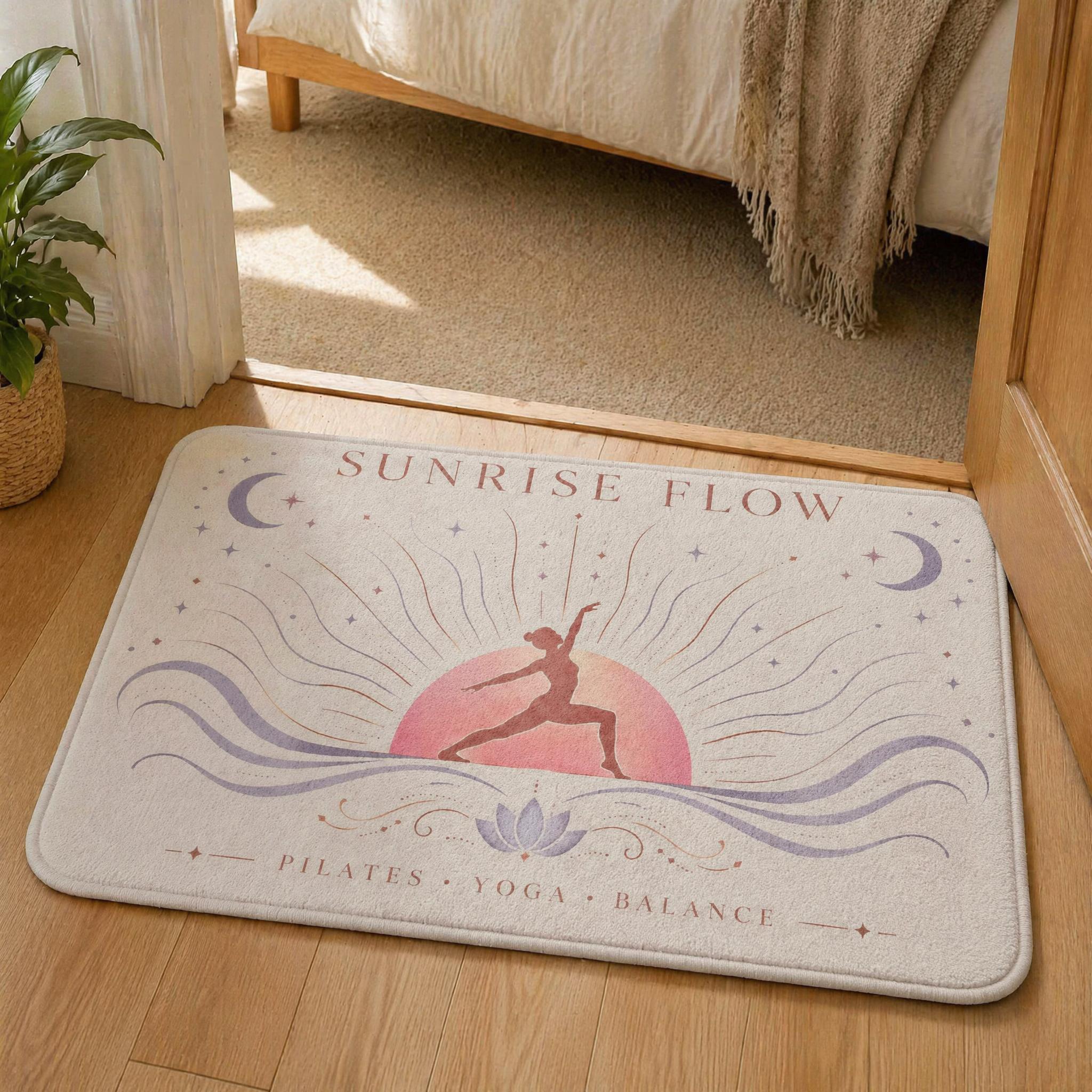 Pilates Yoga Room - Sunrise Flow Yoga Doormat Pilates Balance
