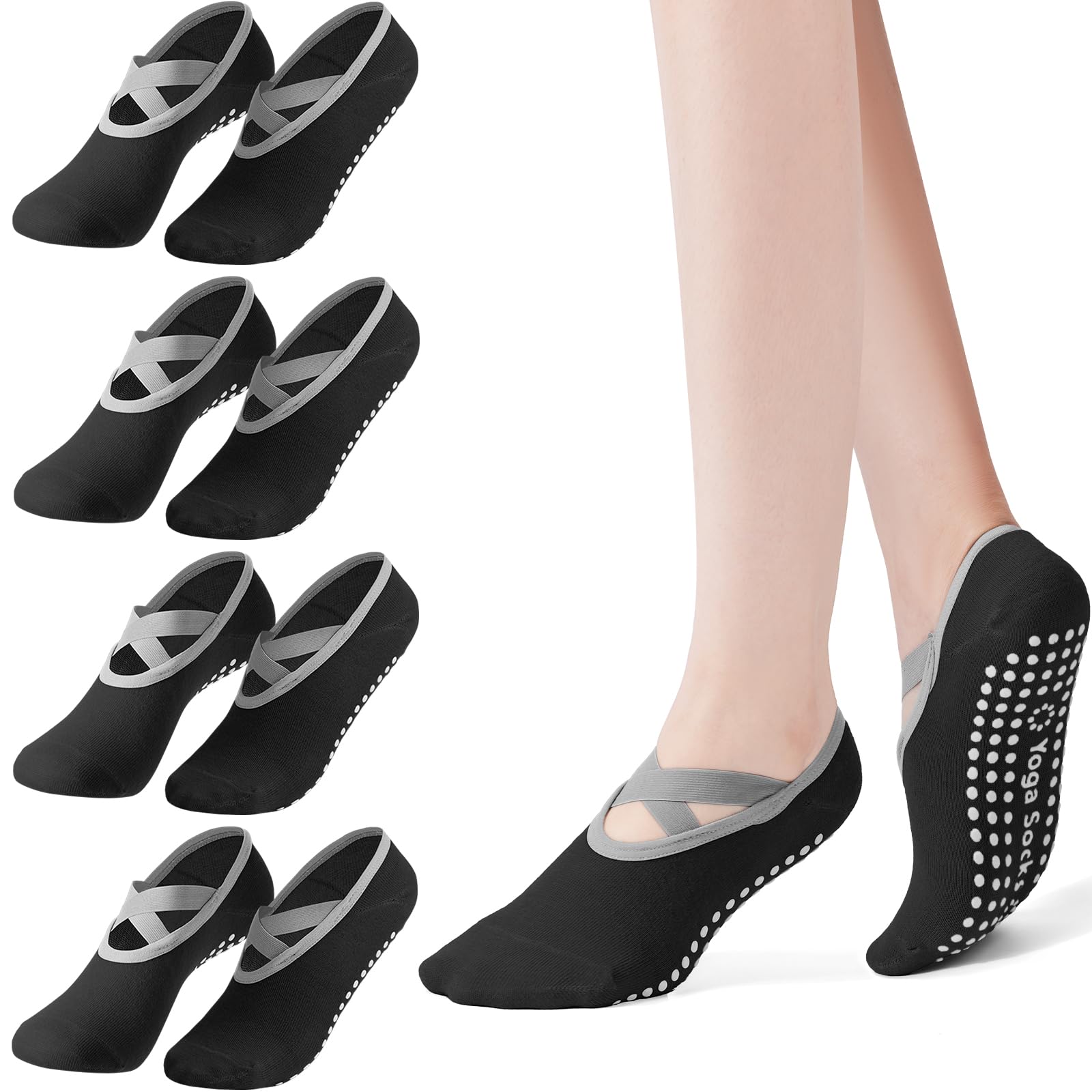 4-pack women's Pilates socks,  - Pilates Yoga Kit 리뷰 및 가격