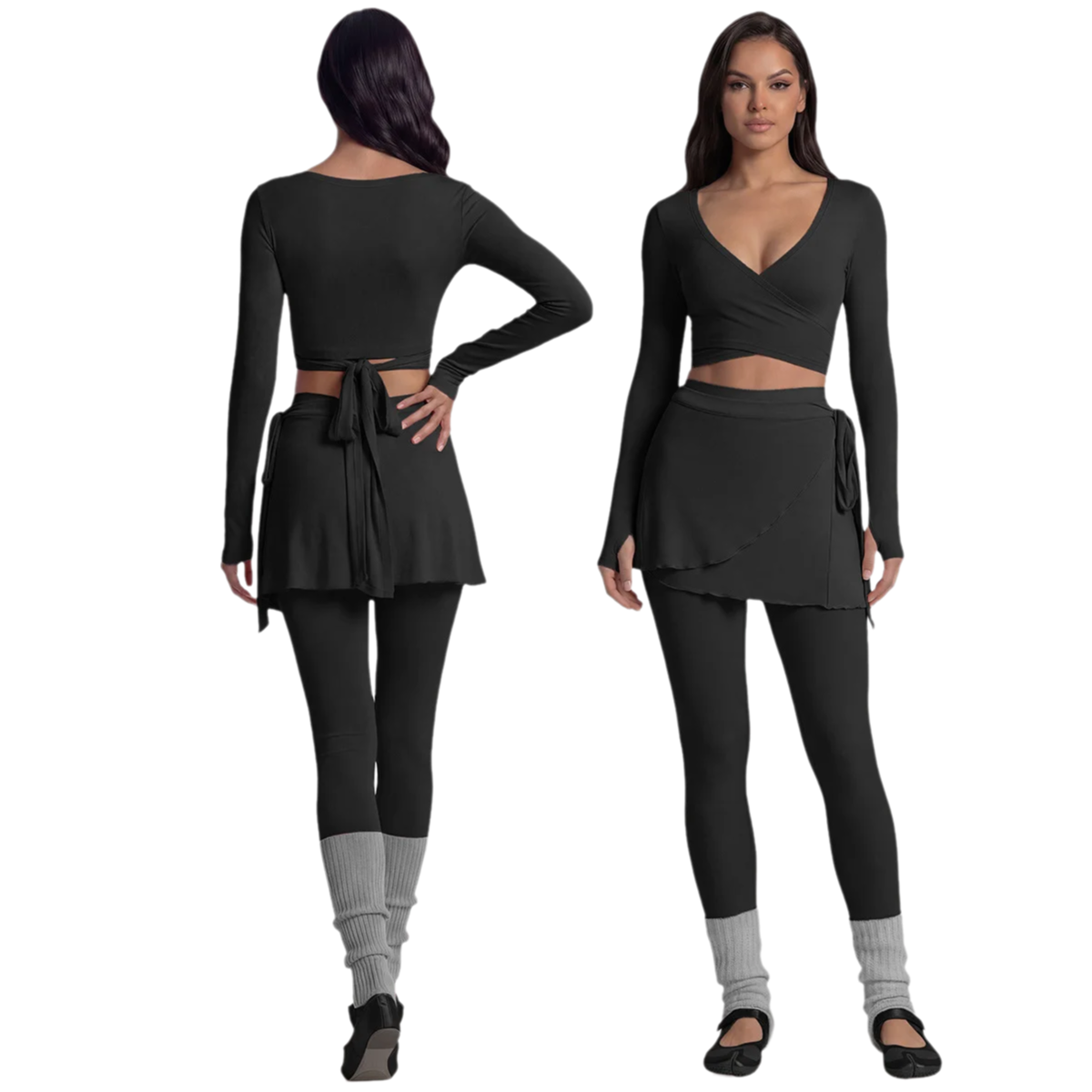 Long Sleeve Yoga Top Cross Fro - Pilates Yoga Kit 리뷰 및 가격