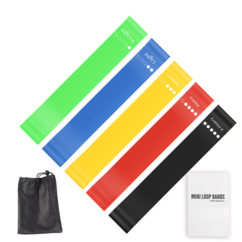 5Pcs TPE Resistance Bands Set  - Pilates Yoga Kit 리뷰 및 가격
